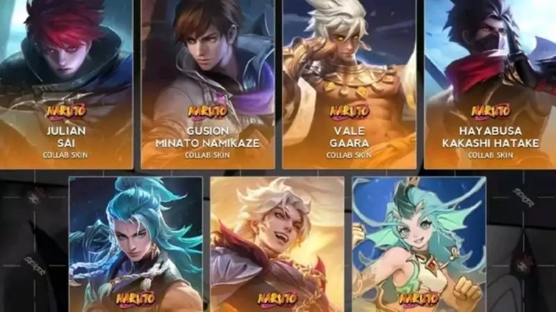 kolab skin naruto mlbb