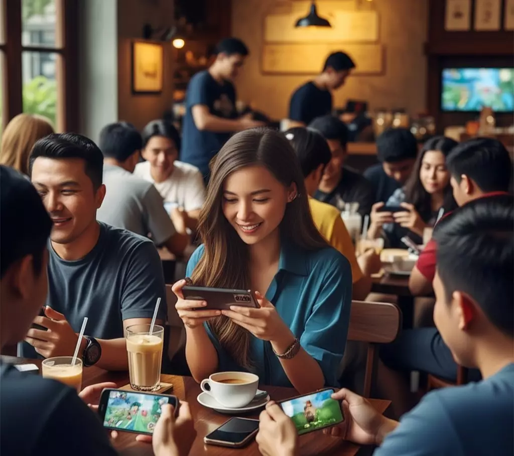 suasana kopdar di kafe jakarta